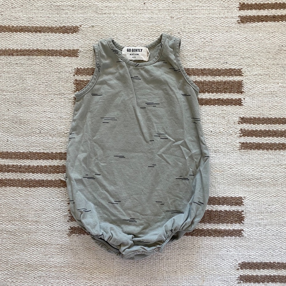 Go Gently Nation 12-18 months tank bubble onesie